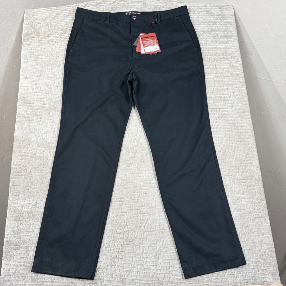 Vayder Mens Straight Chino Pants Black V007109-0002 Size 38 NWT